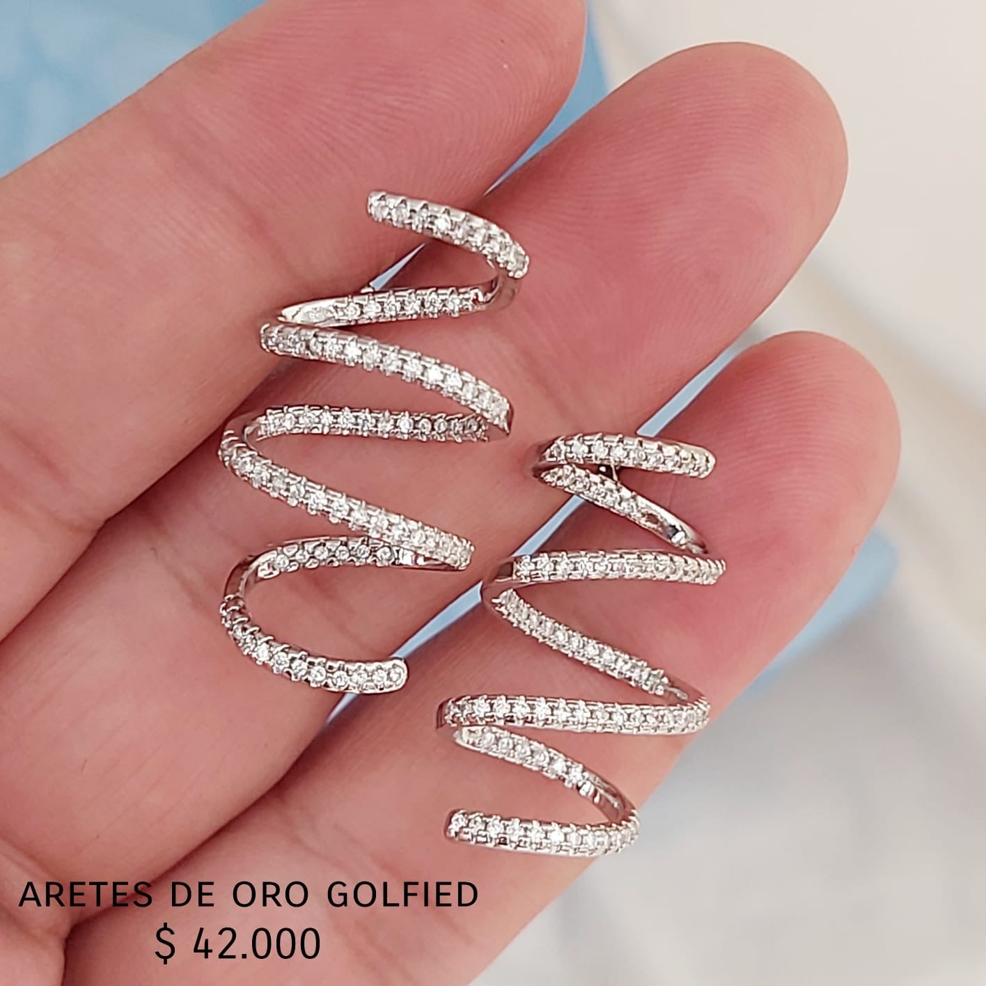 Aretes de oro golfield