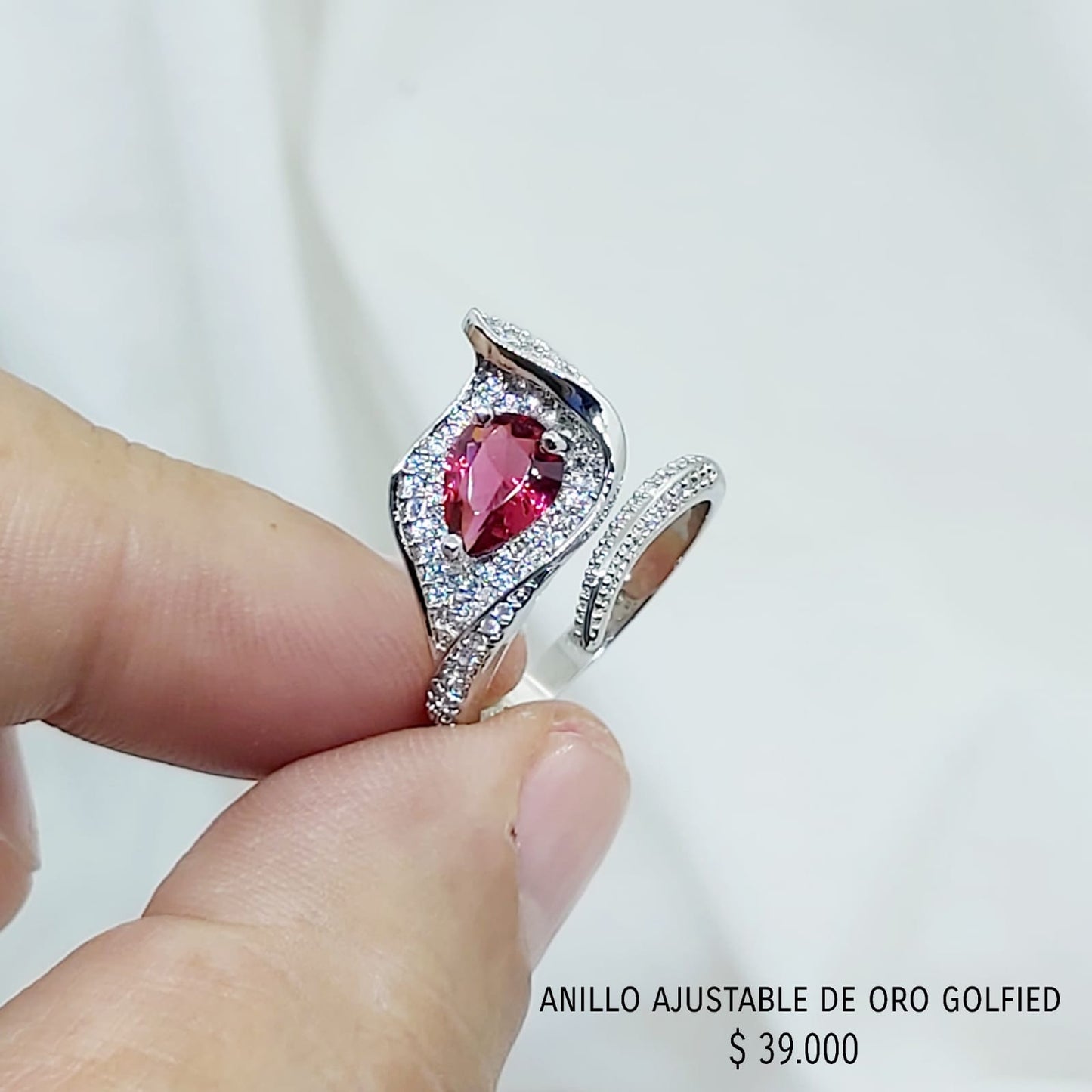 Anillo ajustable de oro golfield