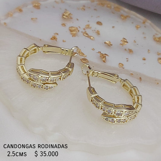 Candongas rodinadas 2.5cms