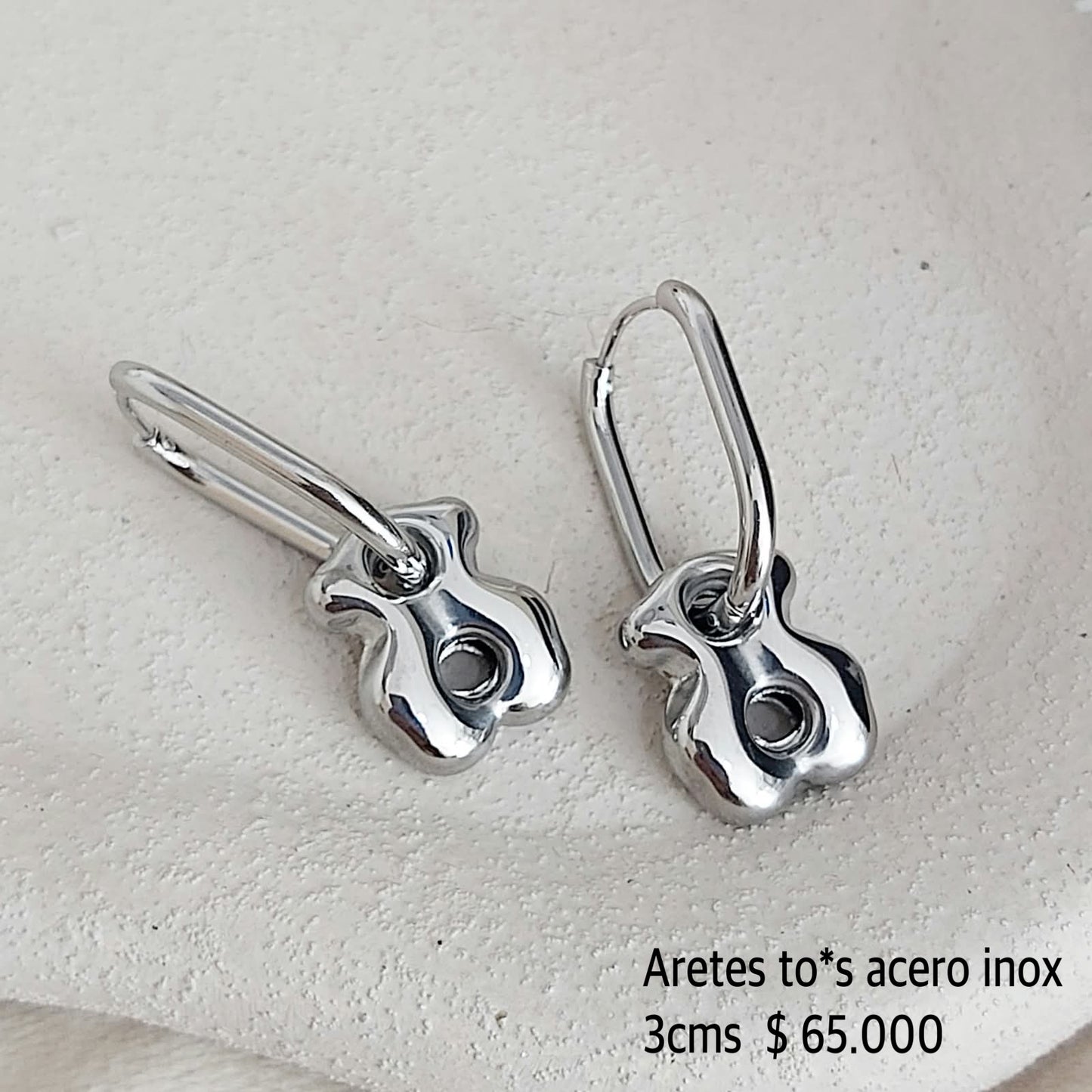 Aretes to*s acero inox
