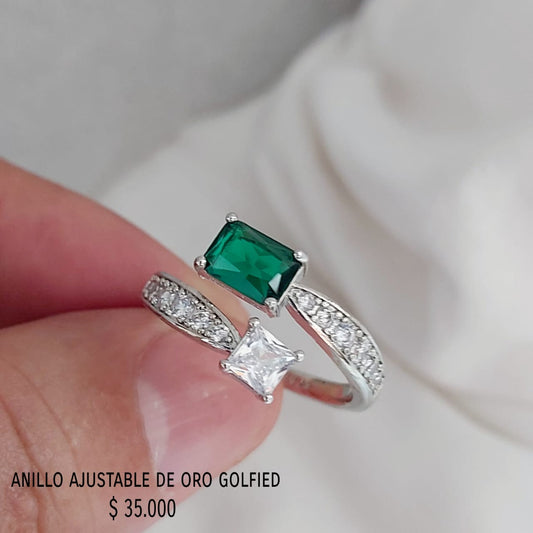Anillo ajustable de oro golfield