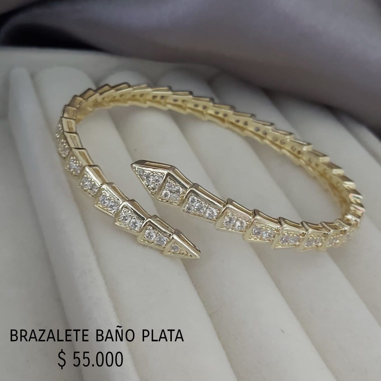 Brazalete baño plata