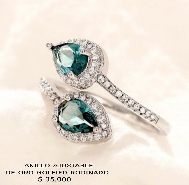 Anillo ajustable de oro golfield