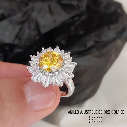 Anillo ajustable de oro golfield