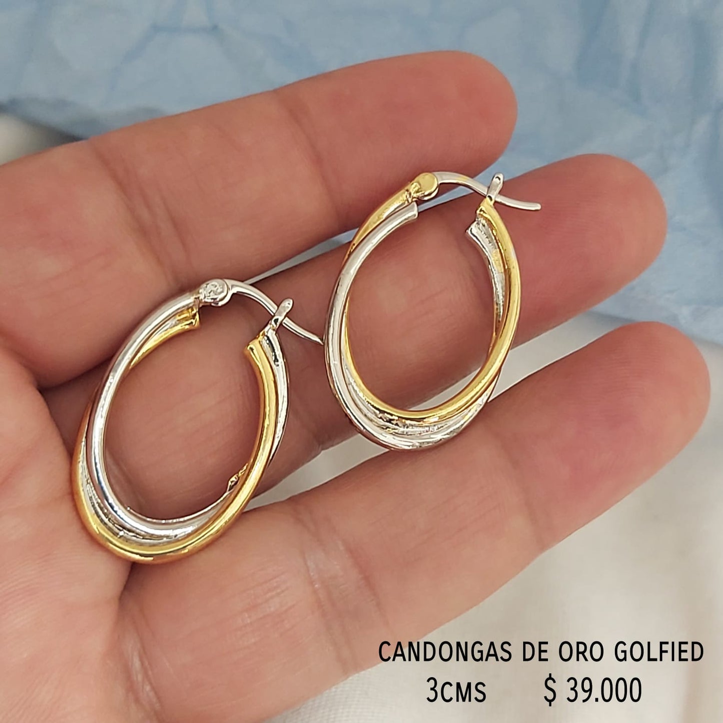 Candongas de oro golfied