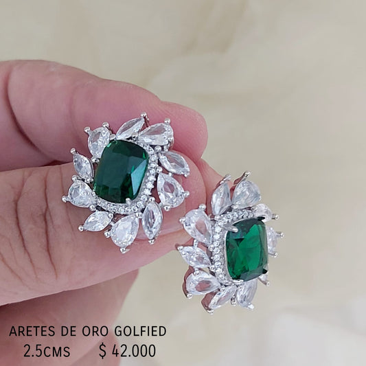 Aretes de oro golfield