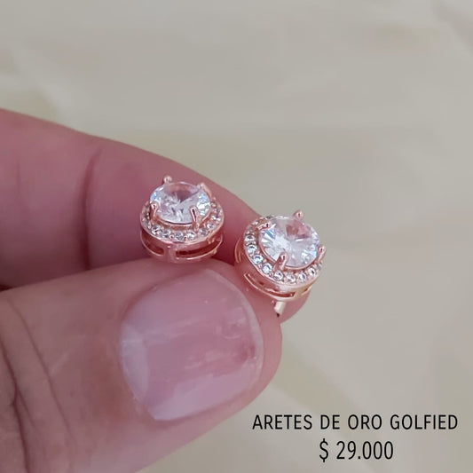 Aretes de oro golfield