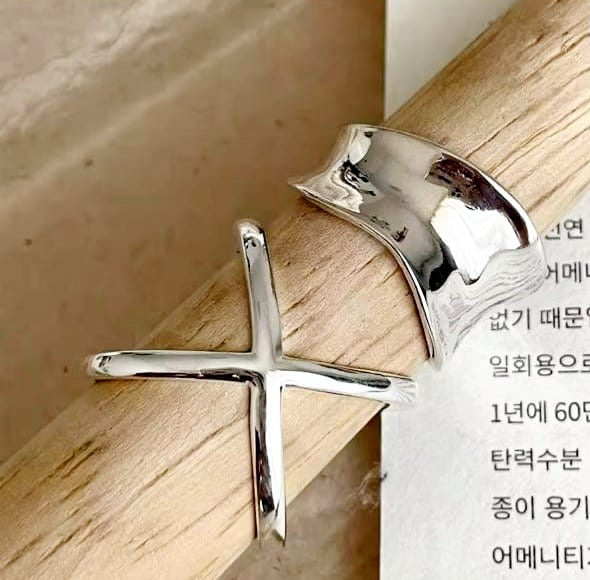 Anillo ajustable baño plata