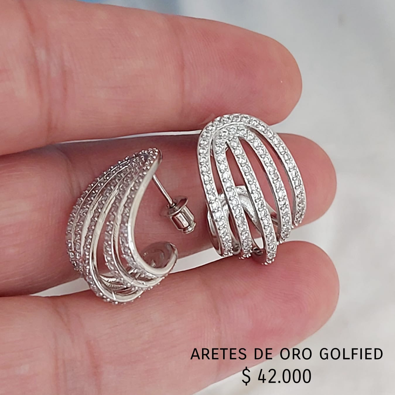 Aretes de oro golfield