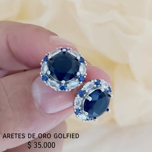 Aretes de oro golfied