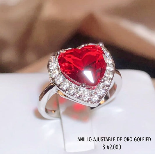 Anillo ajustable de oro golfield