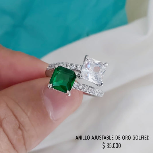 Anillo ajustable de oro golfield