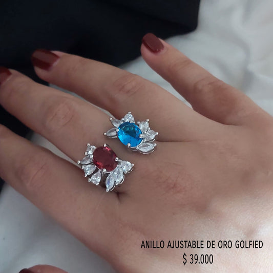 Anillo ajustable de oro golfield