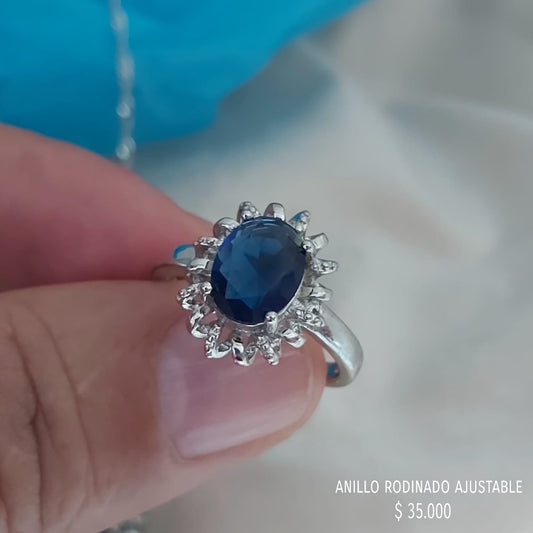 Anillo ajustable rodinado