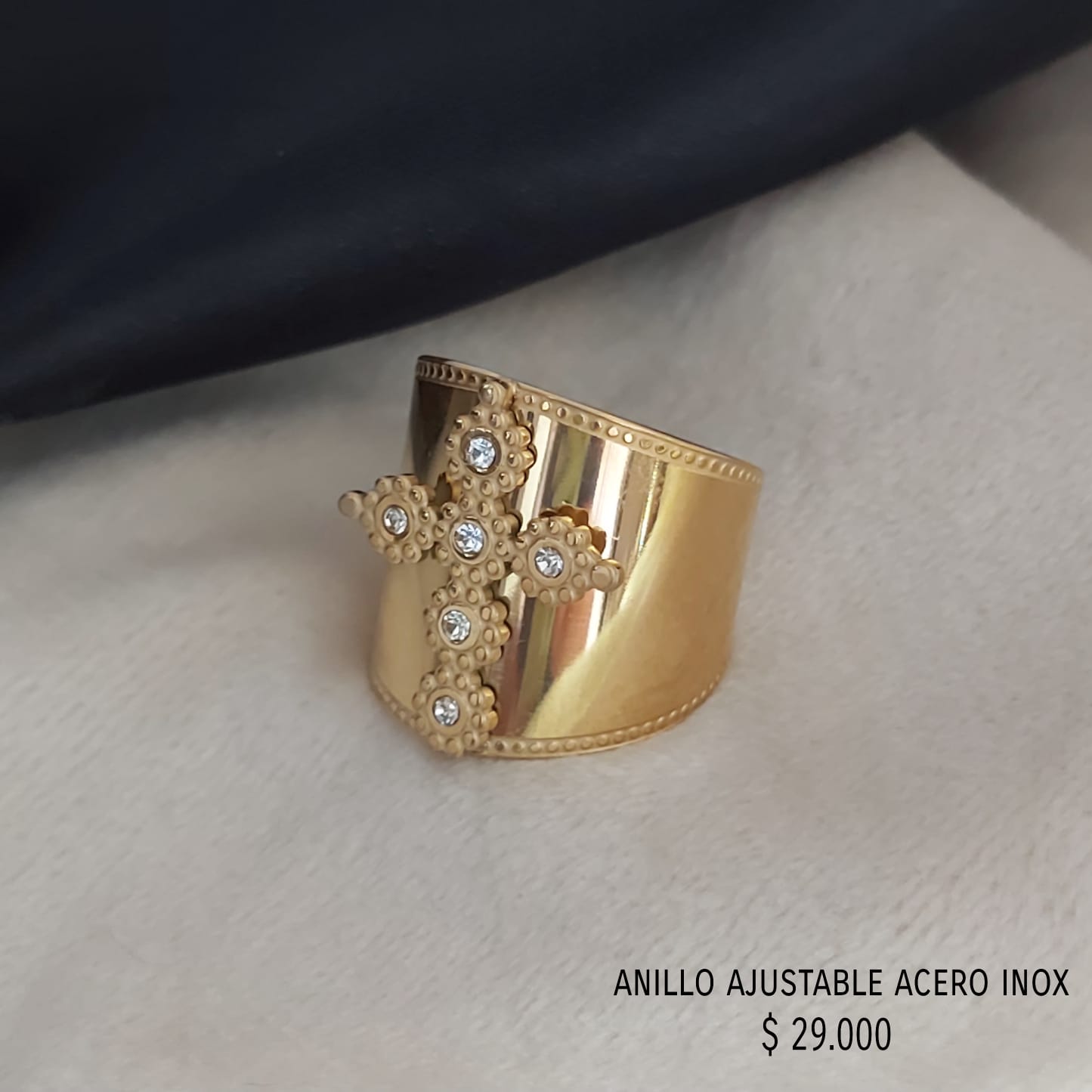 Anillo ajustable acero inoxidable