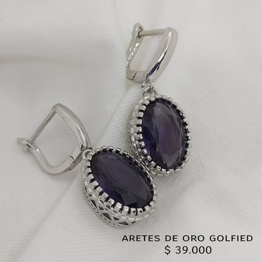 Aretes de oro golfield