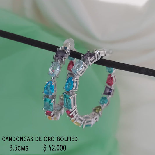 Candongas de oro golfied
