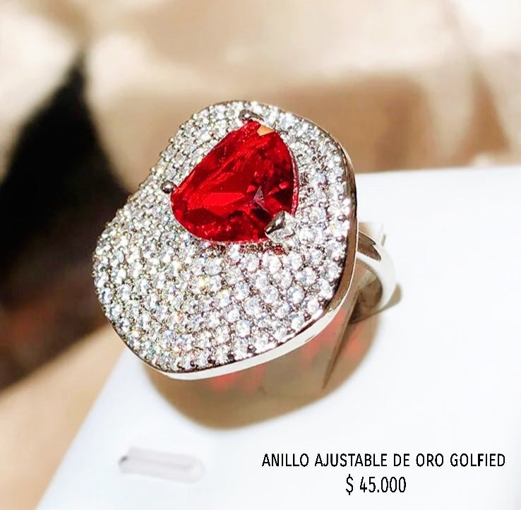 Anillo ajustable de oro golfield