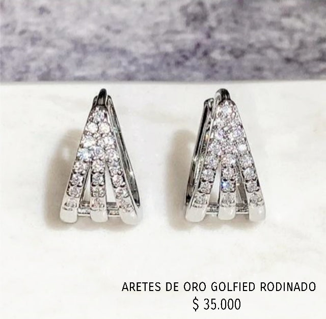 Aretes de oro golfield