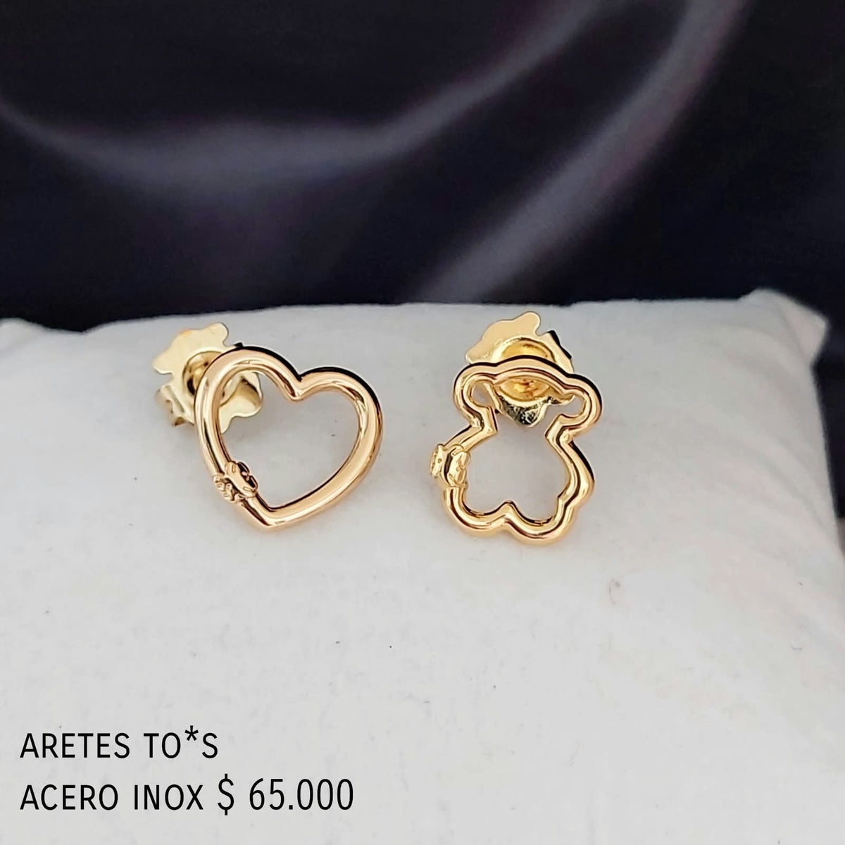 Aretes to*s acero inox