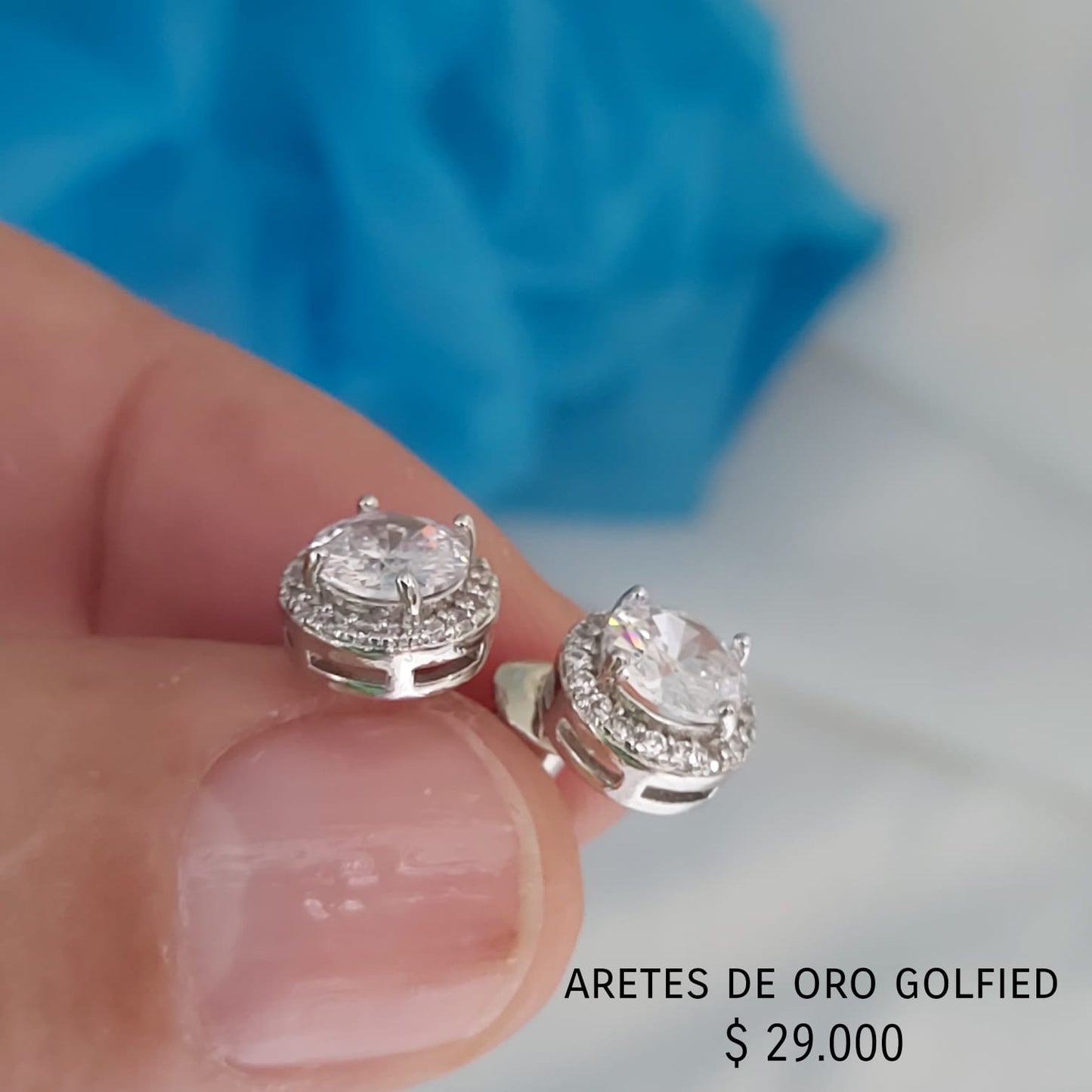 Aretes de oro golfield