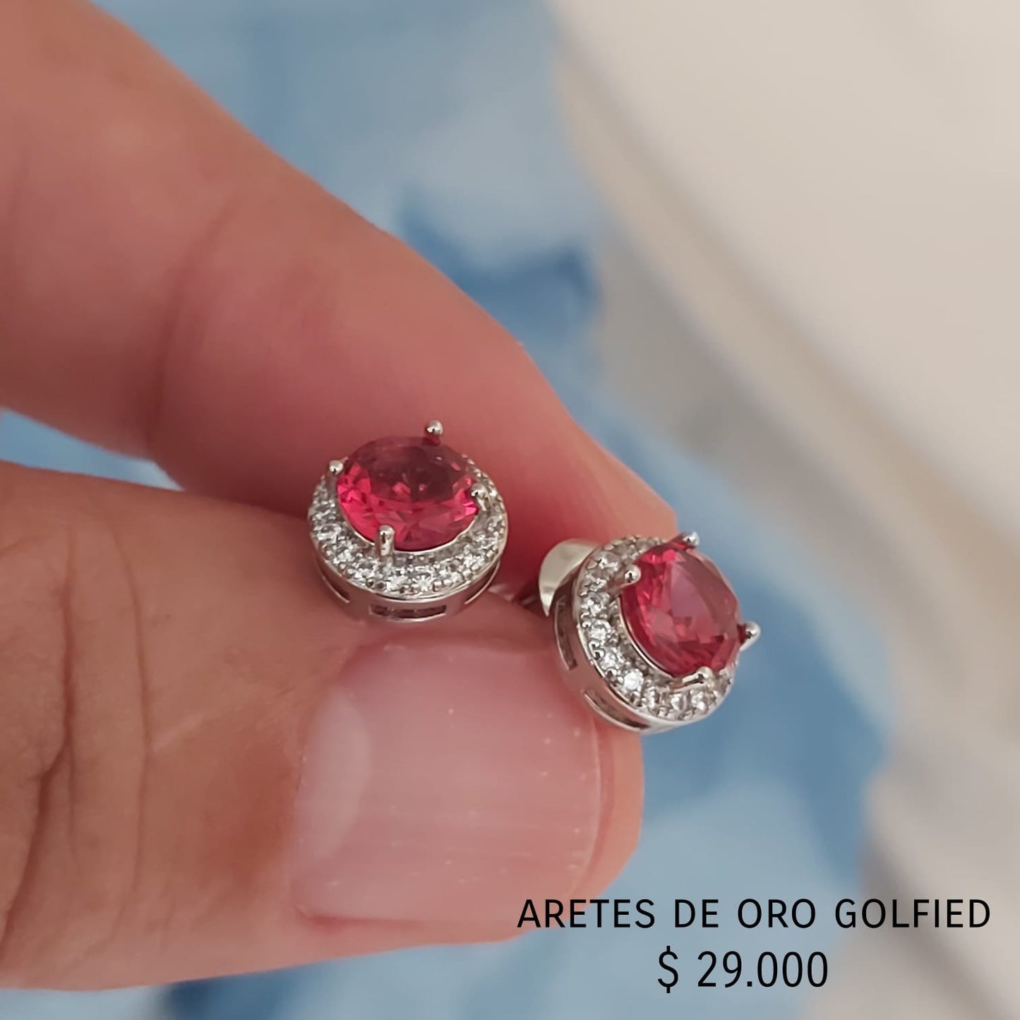 Aretes de oro golfield