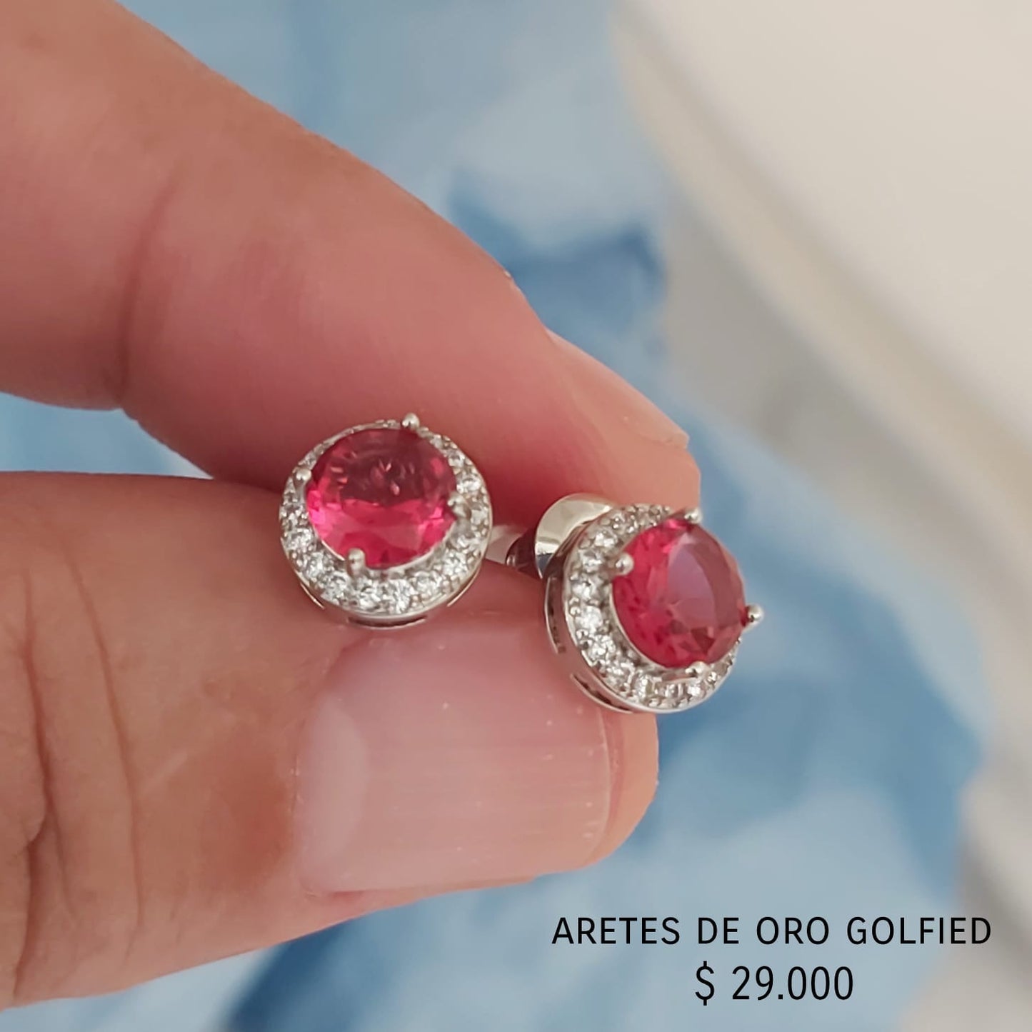 Aretes de oro golfield