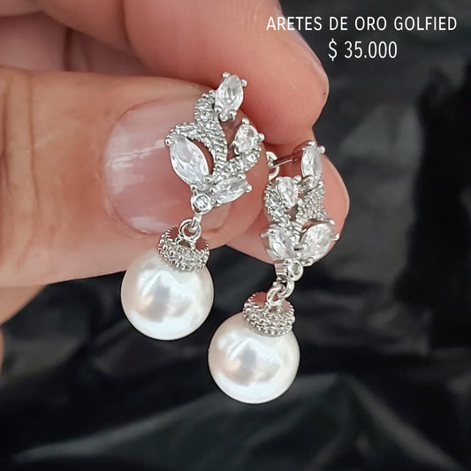 Aretes de oro golfield