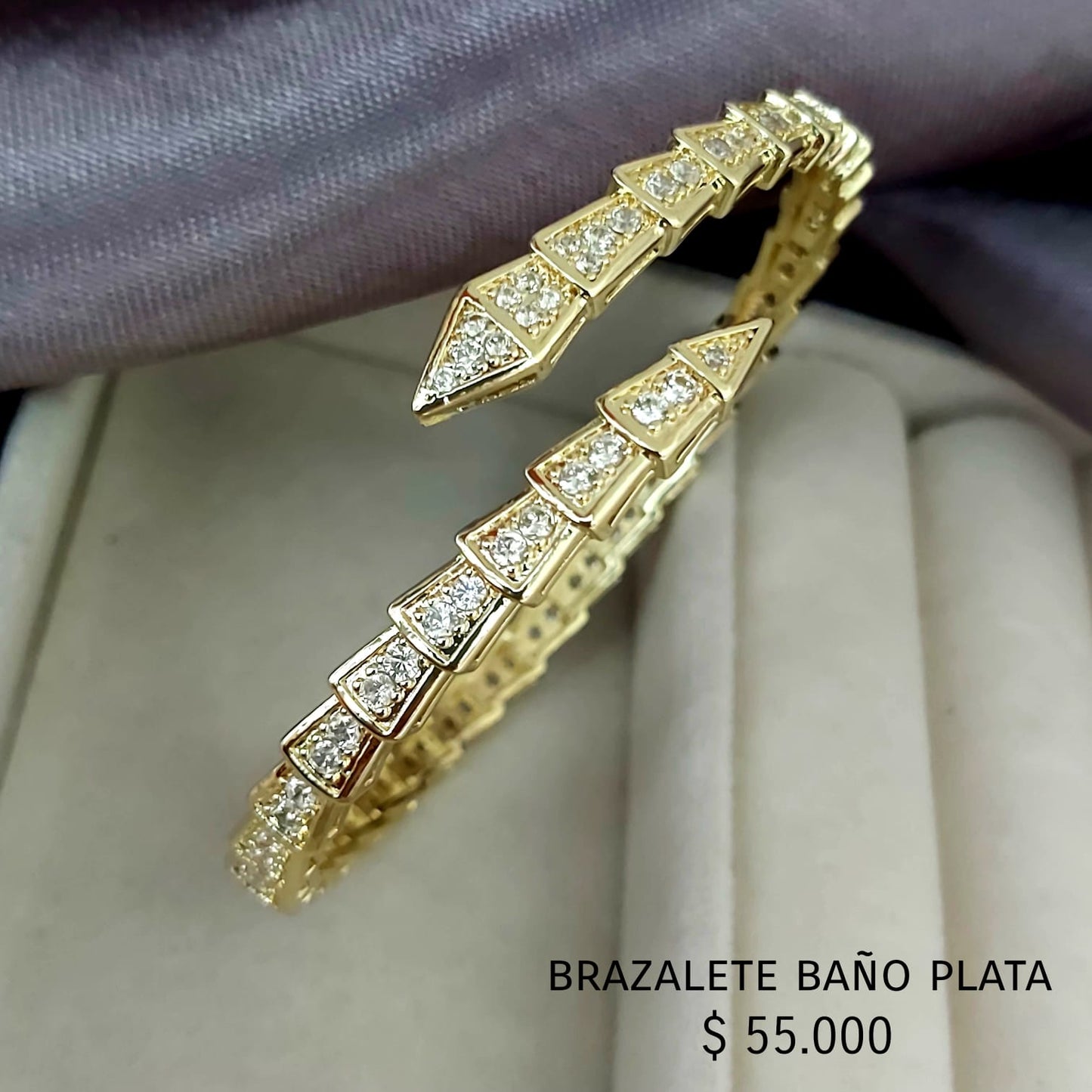 Brazalete baño plata
