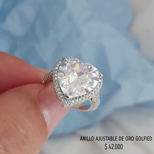 Anillo ajustable de oro golfield