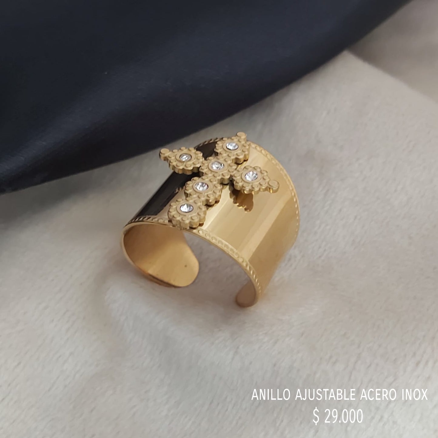 Anillo ajustable acero inoxidable