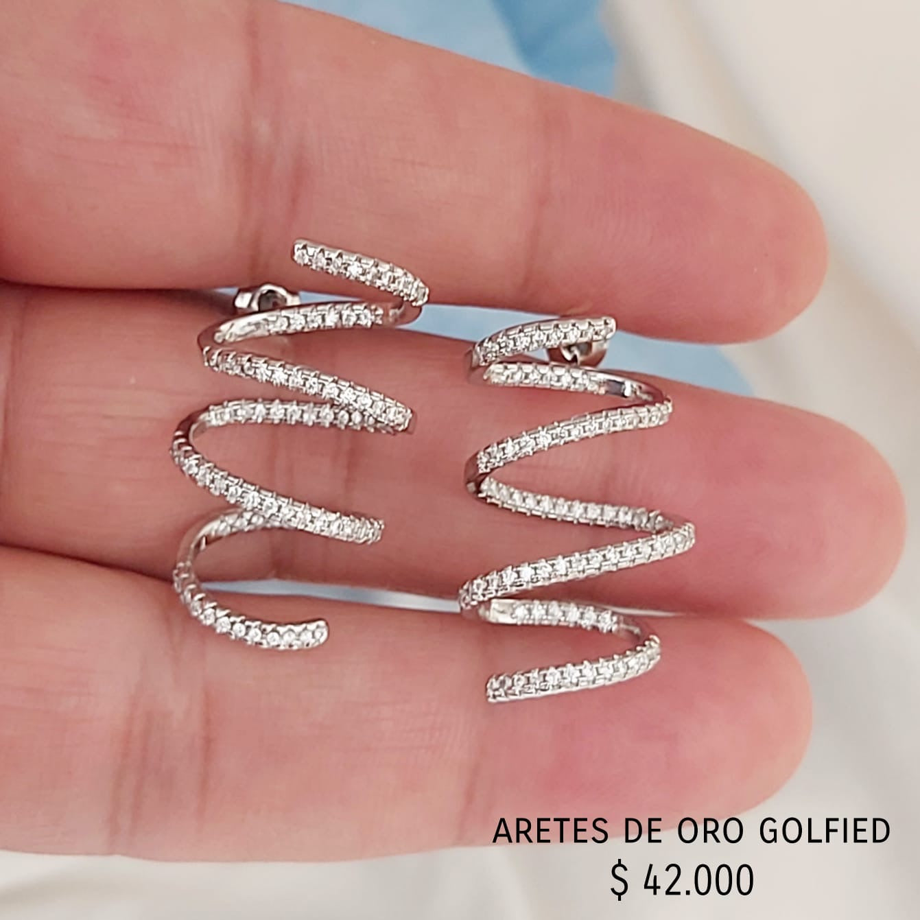 Aretes de oro golfield