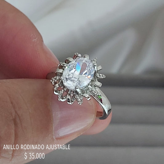 Anillo ajustable rodinado