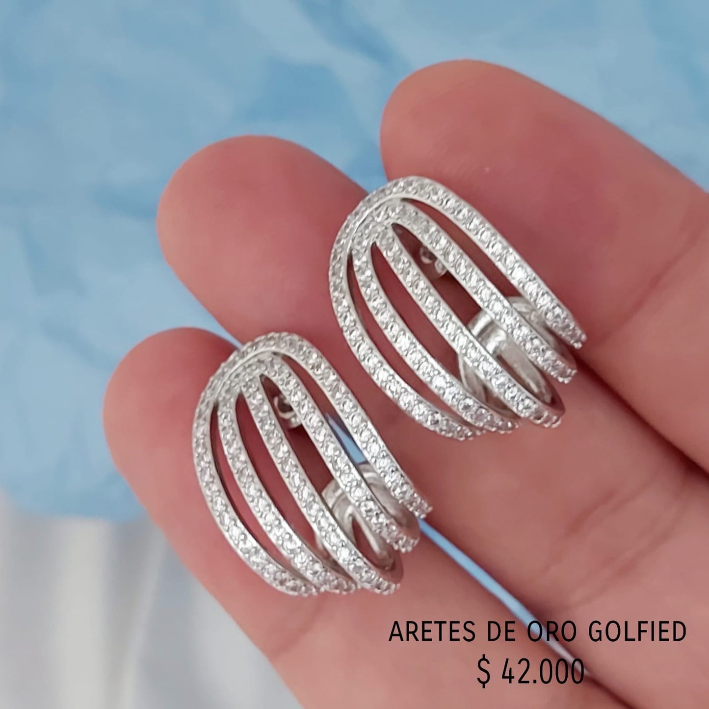 Aretes de oro golfield