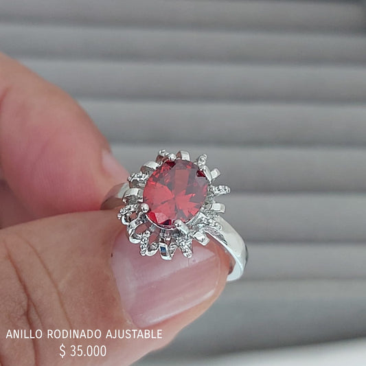 Anillo ajustable rodinado