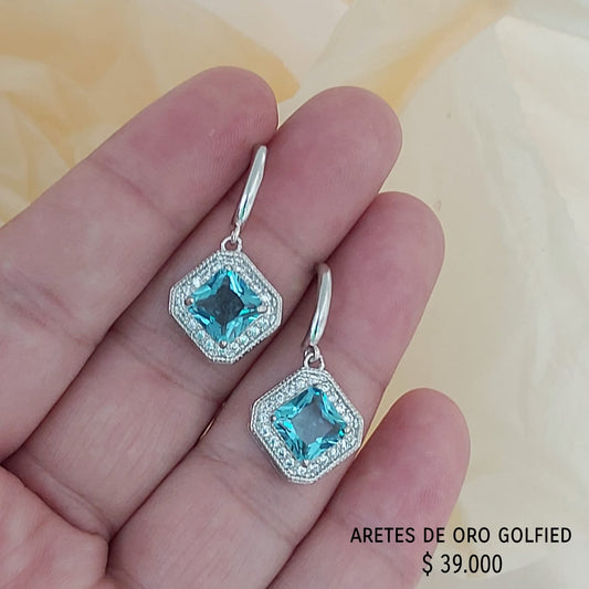 Aretes de oro golfield