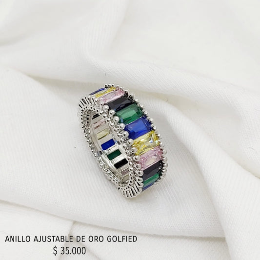 Anillo ajustable de oro golfield