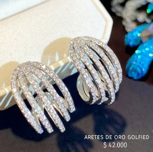 Aretes de oro golfield