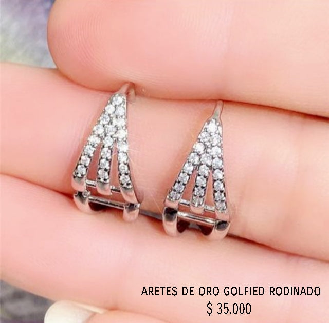 Aretes de oro golfield