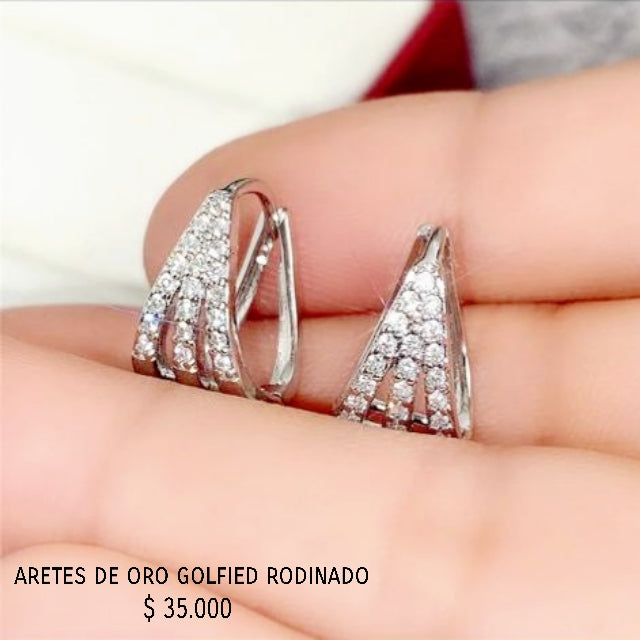 Aretes de oro golfield
