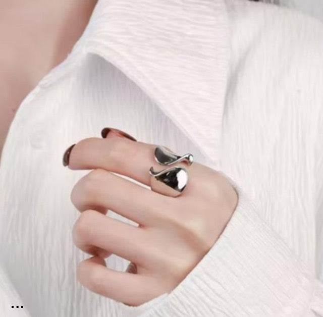 Anillo ajustable baño plata