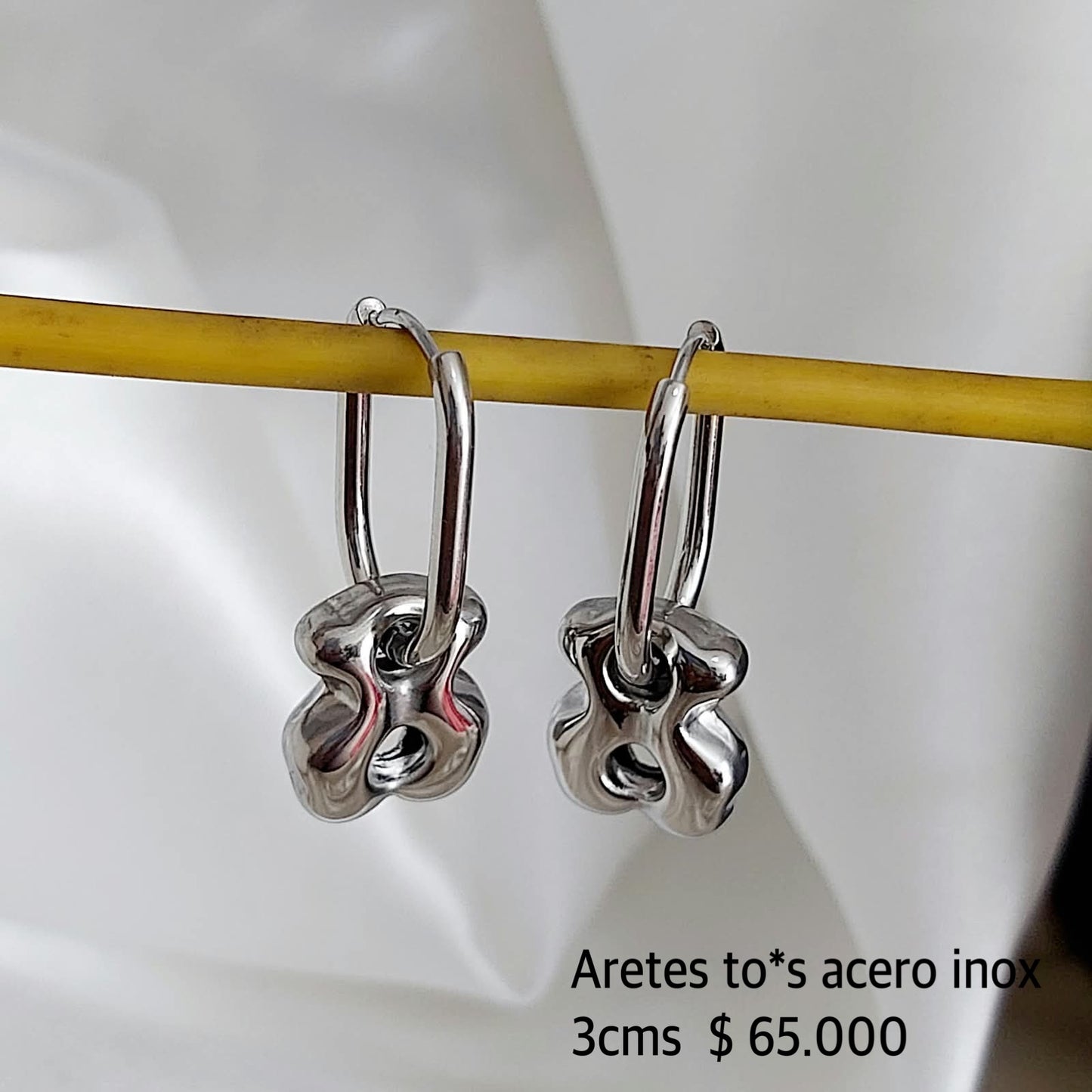 Aretes to*s acero inox
