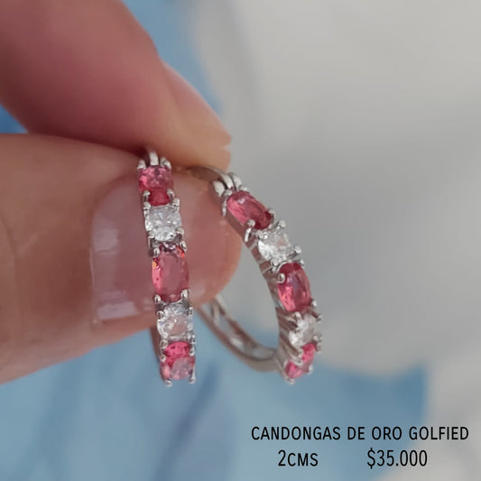 Candongas de oro golfield (2cms)