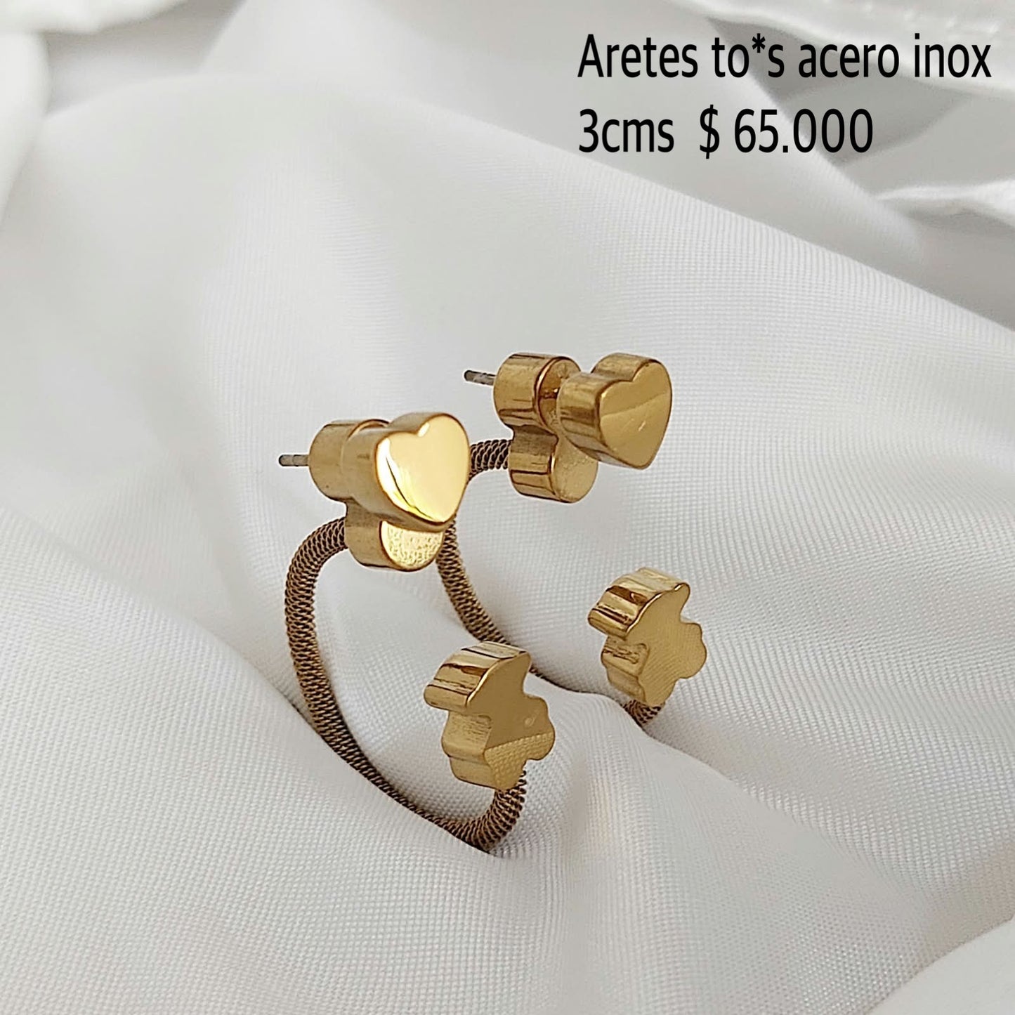 Aretes to*s acero inox
