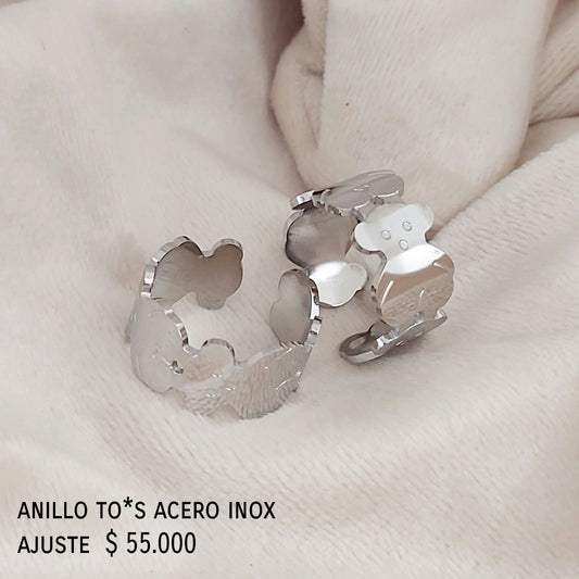 Anillo to*s acero inox