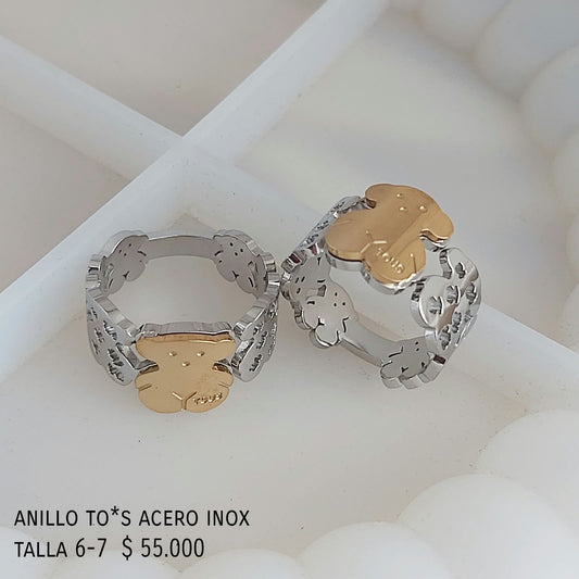 Anillo to*s acero inox