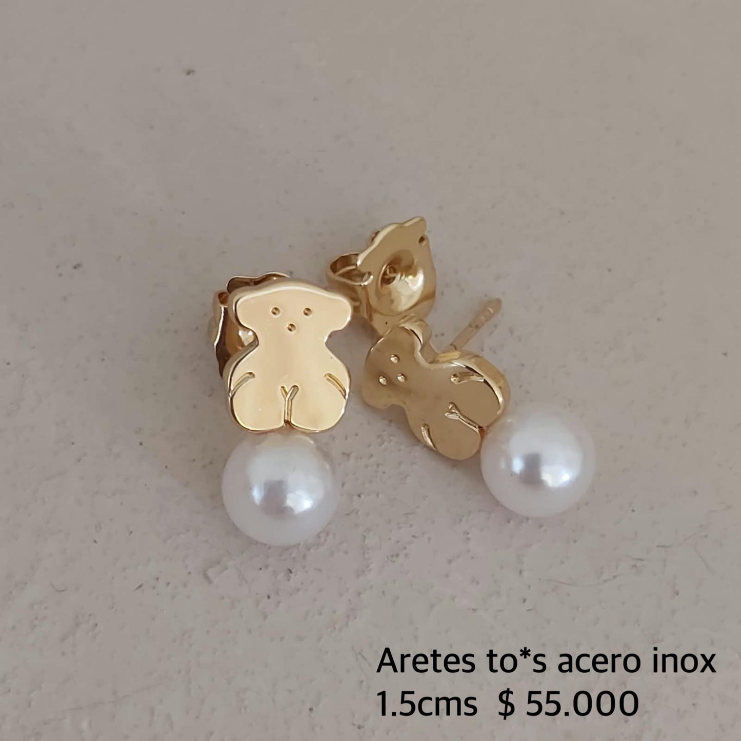 Aretes to*s acero inox