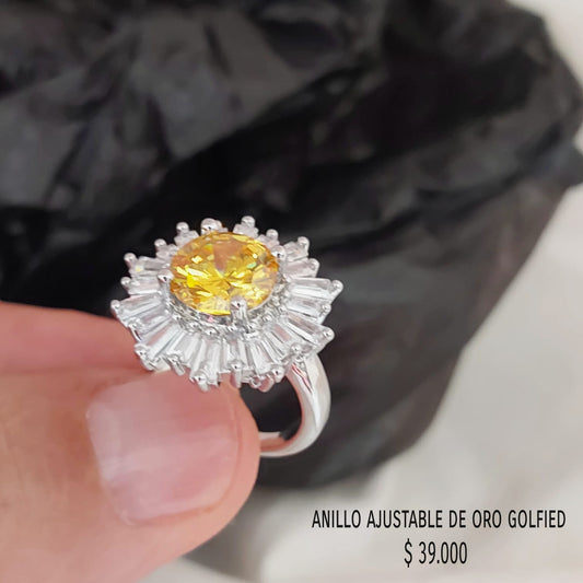 Anillo ajustable de oro golfield
