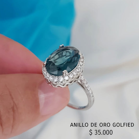 Anillo de oro golfied
