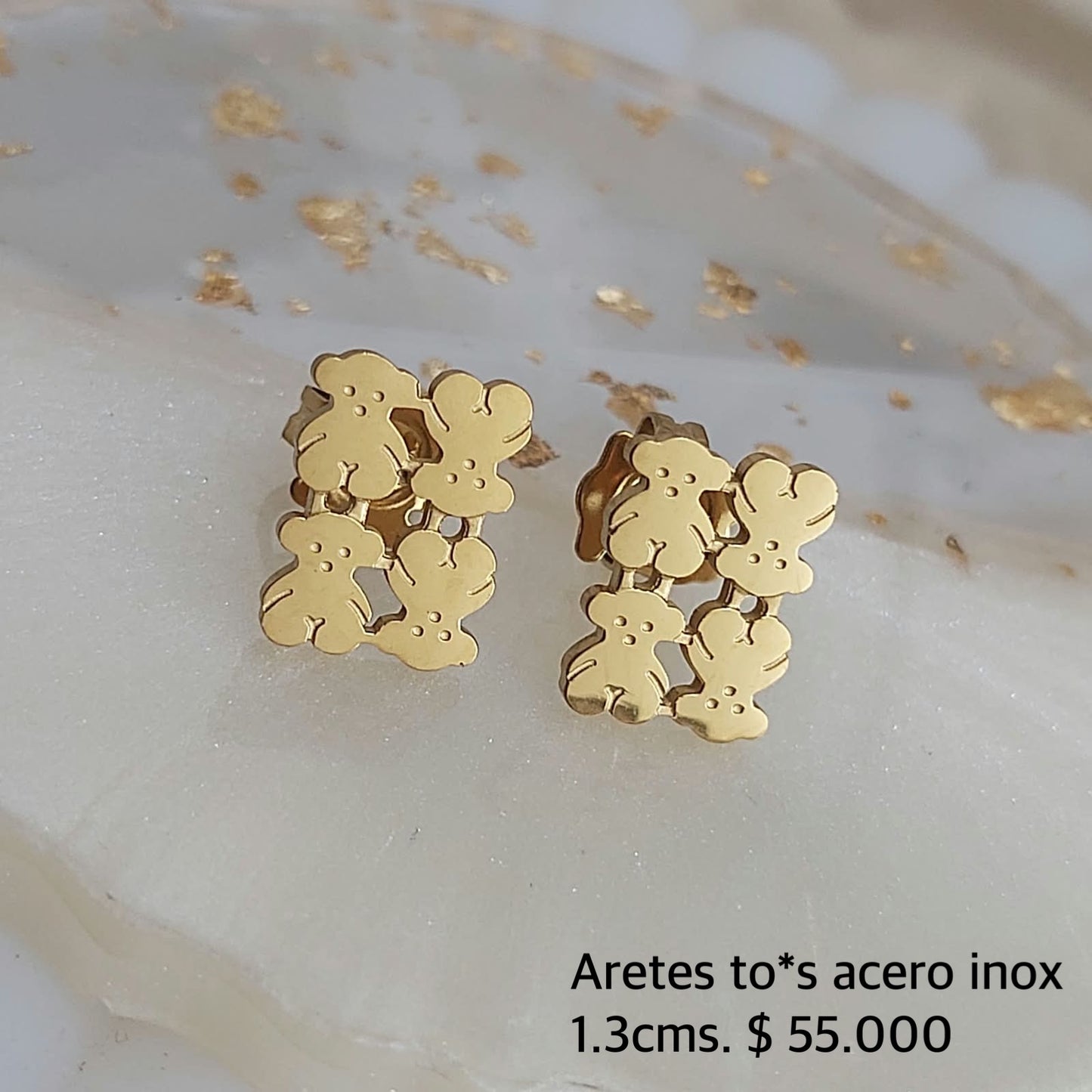 Aretes to*s acero inox